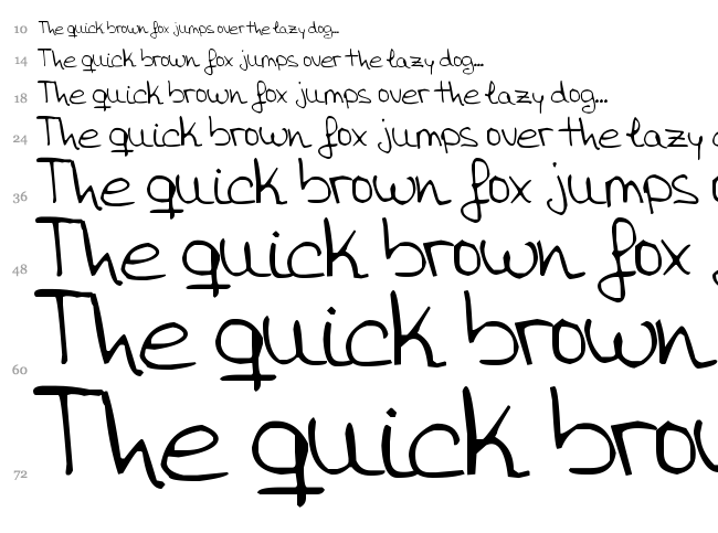 Aida Garmo font waterfall